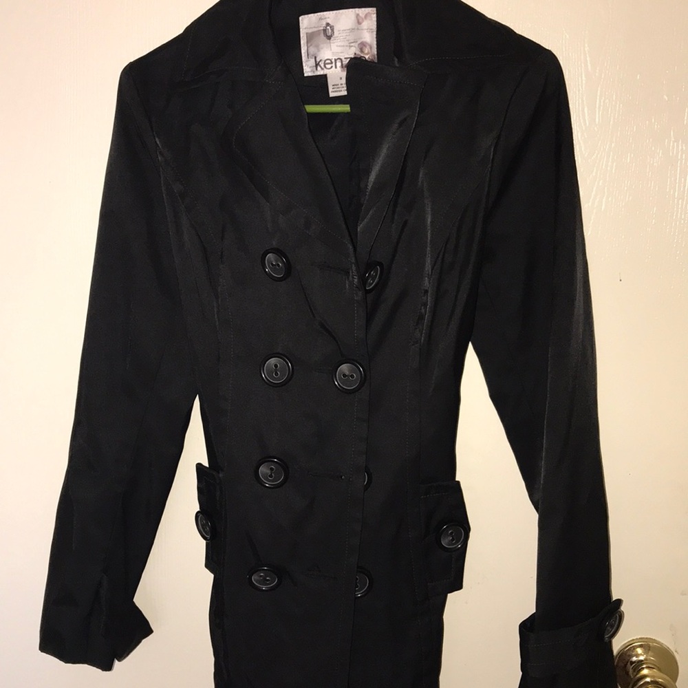 Black jacket with belt